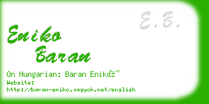 eniko baran business card